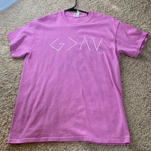 God is greater than the highs and the lows t-shirt